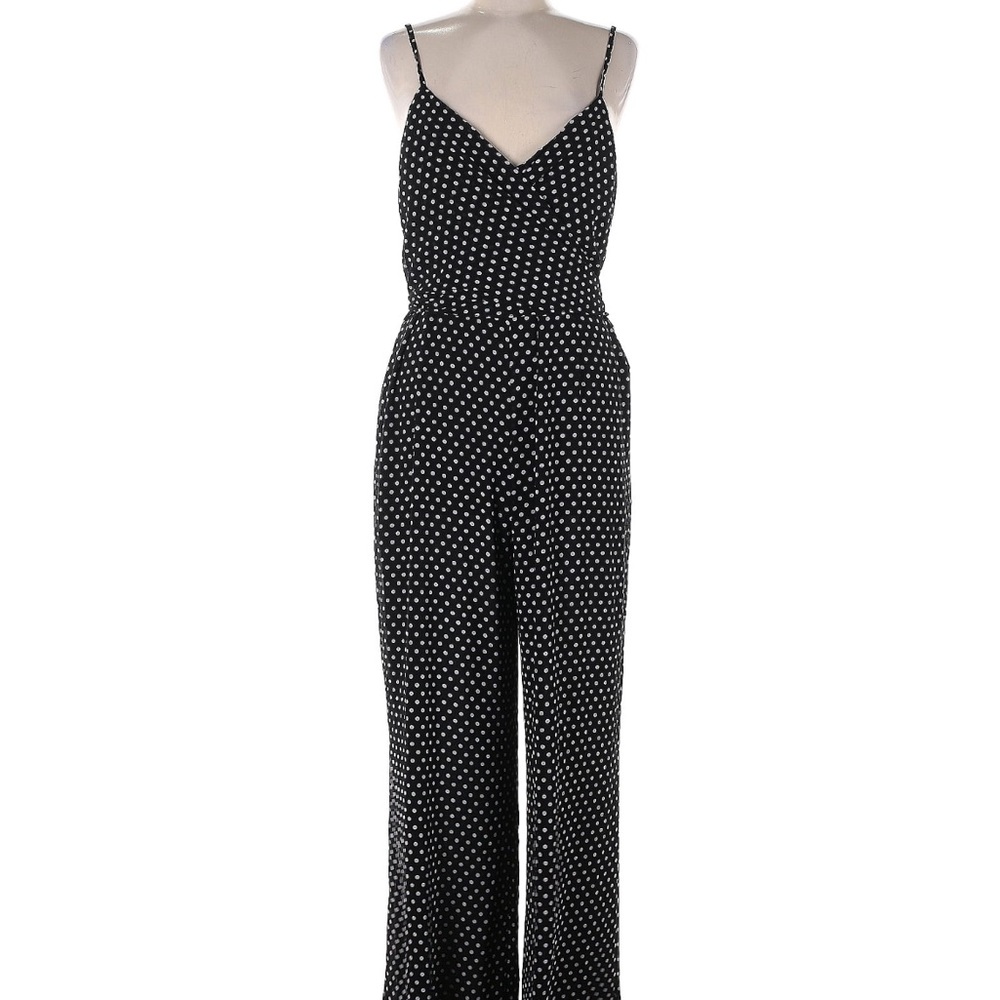 Polka Dot Jumpsuit - Black and White  52" chest, 60" length